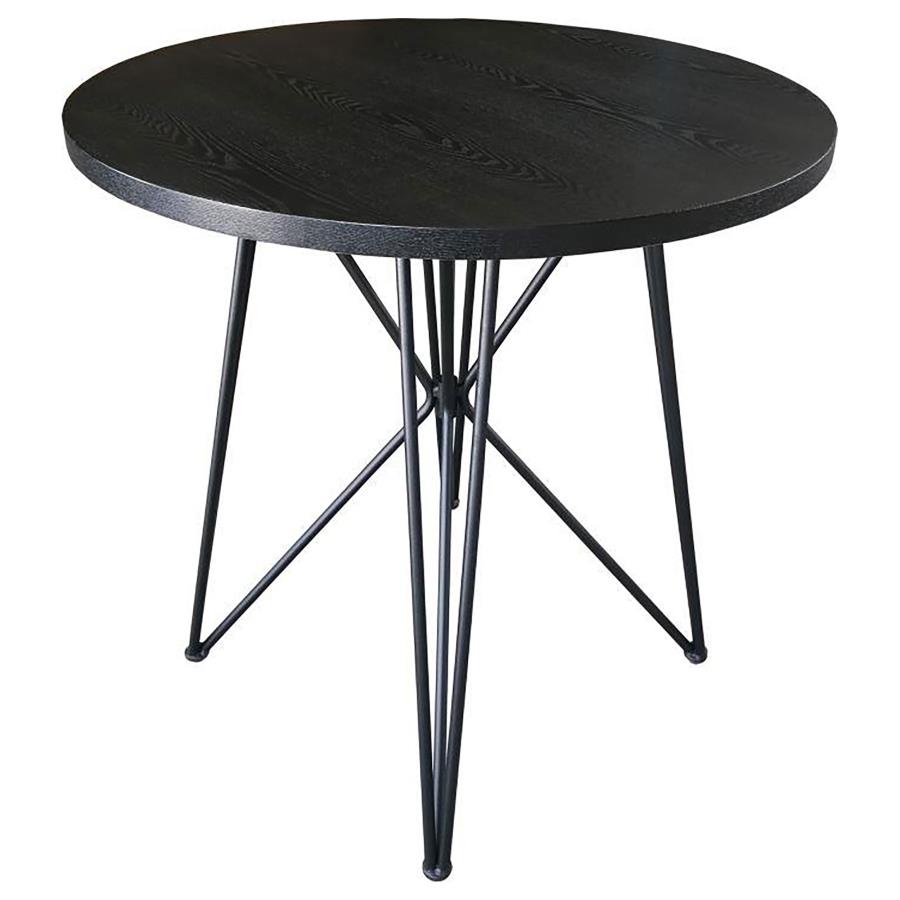 Rennes Round Table Black and Gunmetal - (106348)