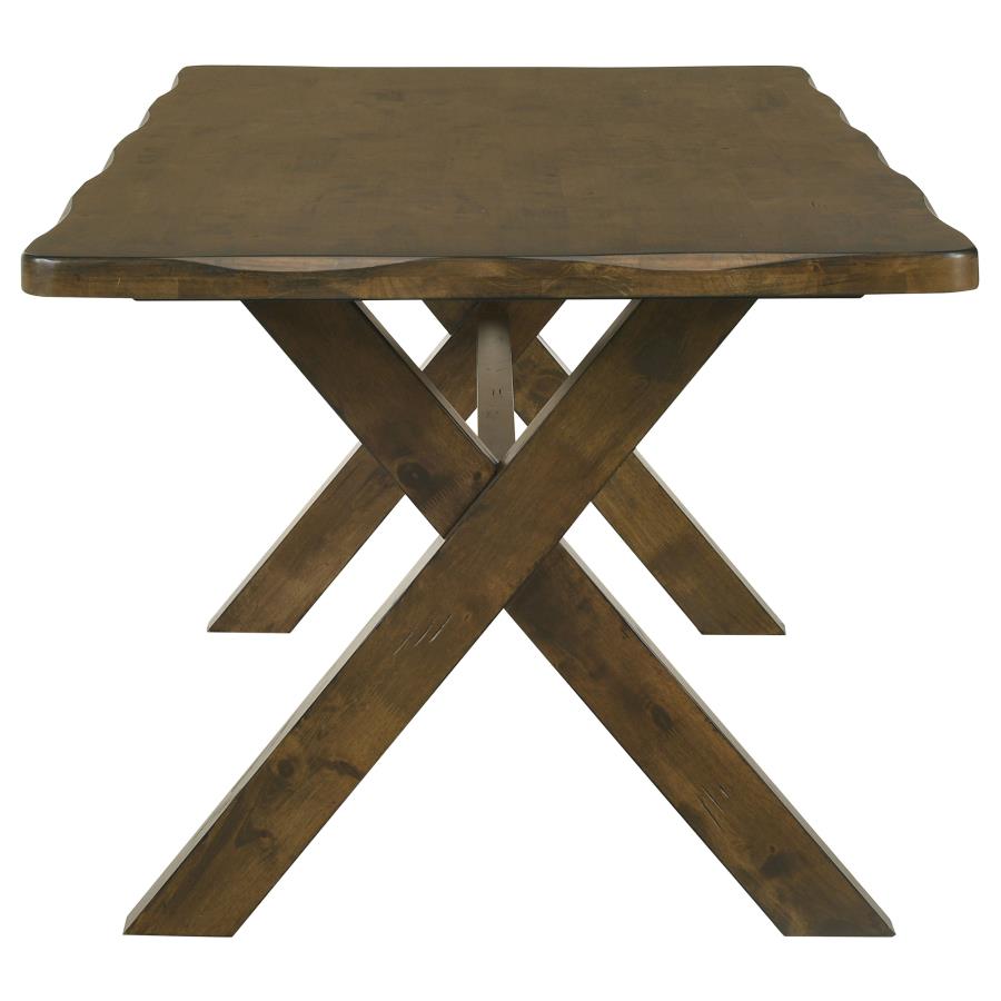 Alston X-shaped Dining Table Knotty Nutmeg - (106381)