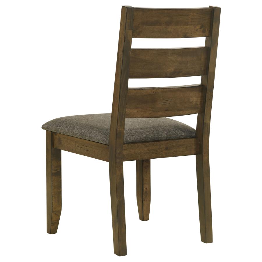 Alston Ladder Back Dining Side Chairs Knotty Nutmeg and Grey (set of 2) - (106382)