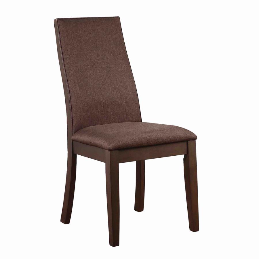 Spring Creek Upholstered Side Chairs Rich Cocoa Brown (set of 2) - (106582)