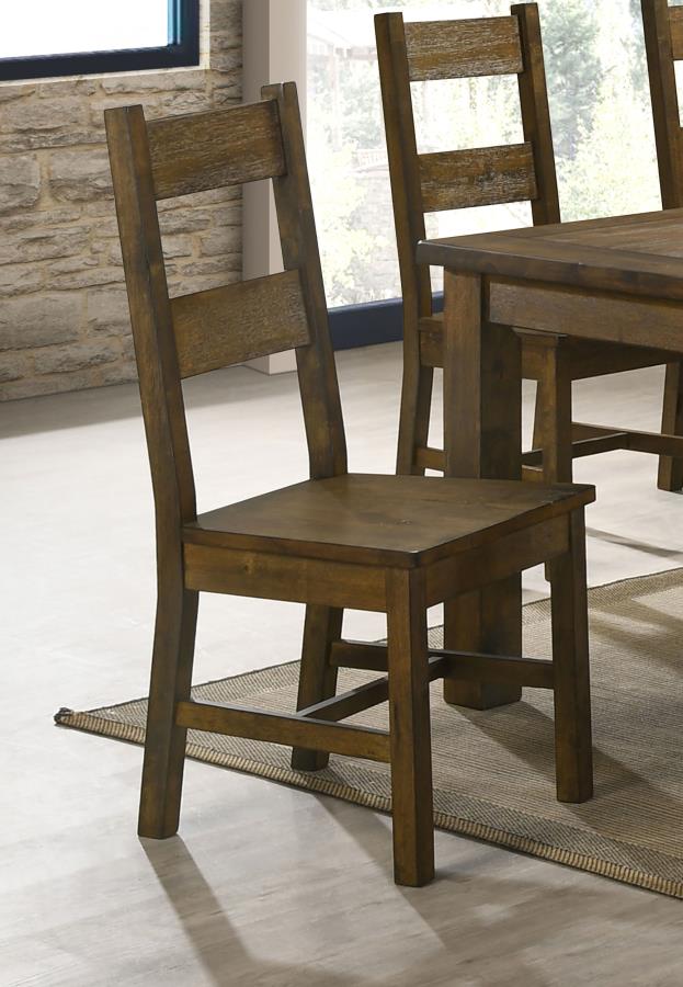 Coleman Dining Side Chairs Rustic Golden Brown (set of 2) - (107042)