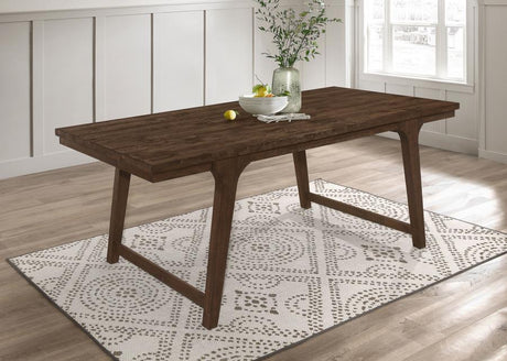 Reynolds Rectangular Dining Table Brown Oak - (107591)