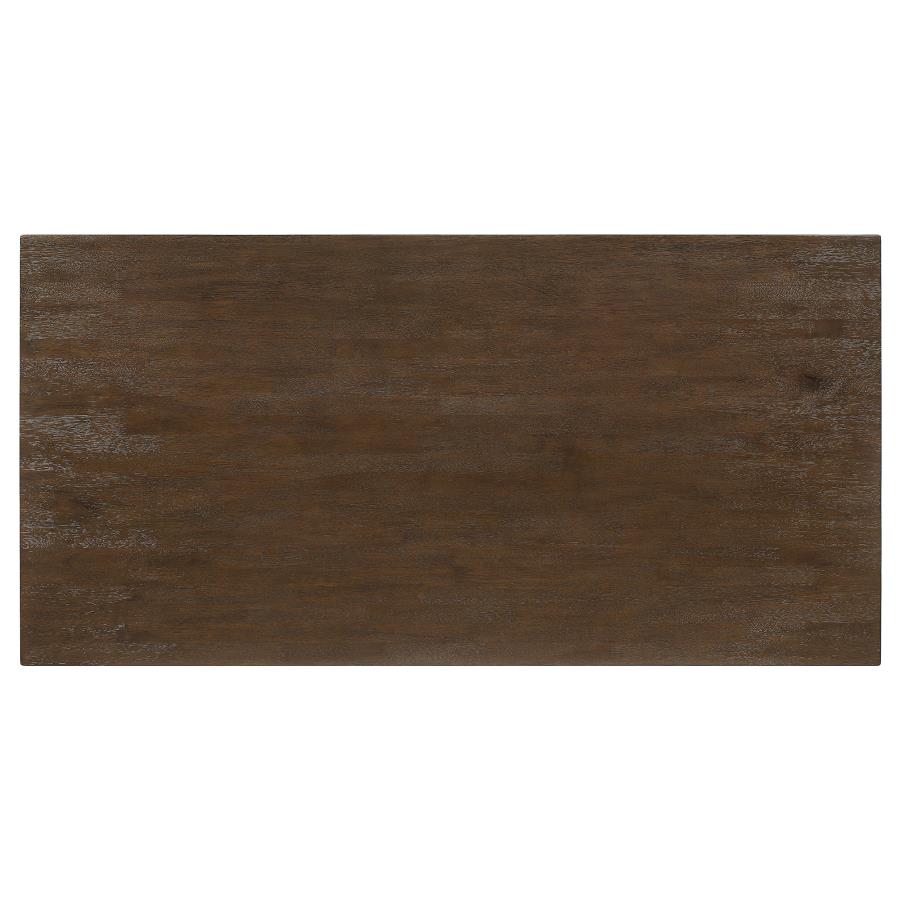 Reynolds Rectangular Dining Table Brown Oak - (107591)