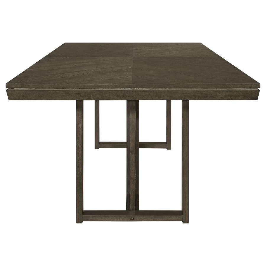 Kelly Rectangular Dining Table Dark Grey - (107961)