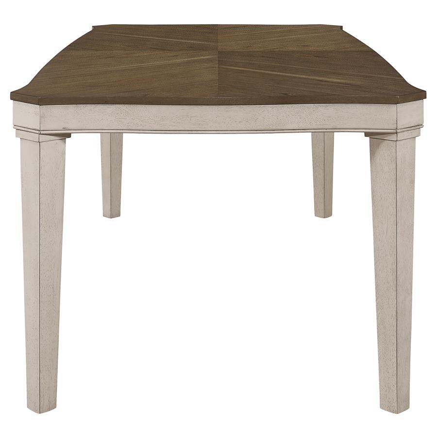 Ronnie Starburst Dining Table Nutmeg and Rustic Cream - (108051)