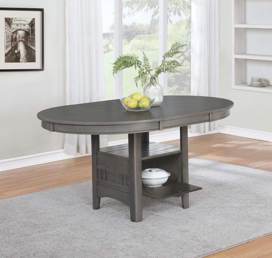 Lavon Dining Table With Storage Medium Grey - (108211)
