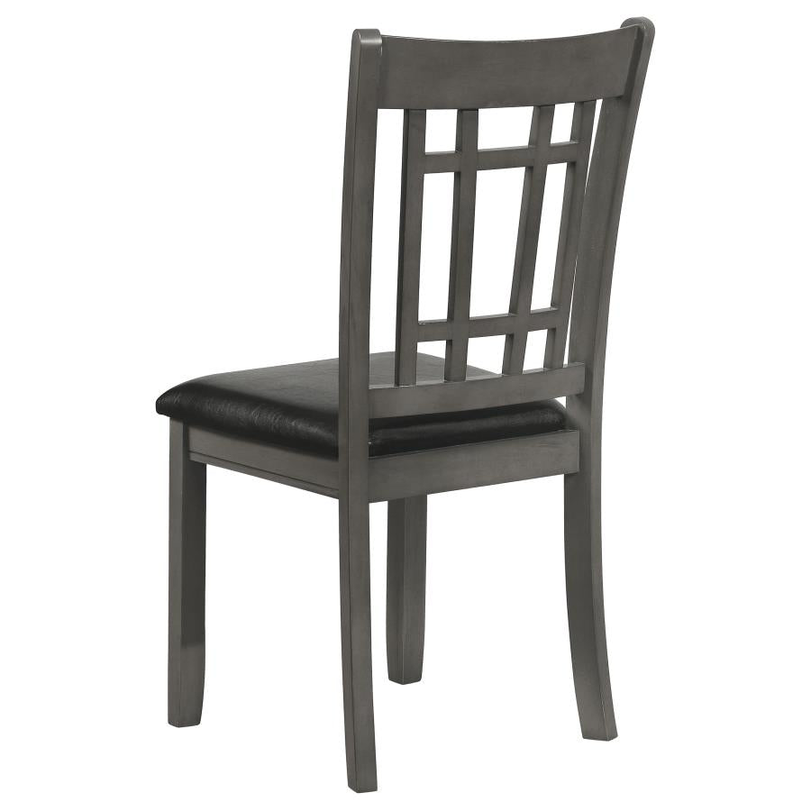 Lavon Padded Dining Side Chairs Medium Grey and Black (set of 2) - (108212)