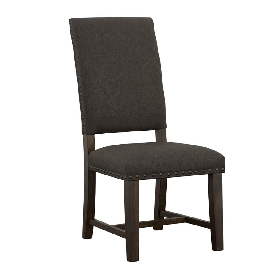 Twain Upholstered Side Chairs Warm Grey (set of 2) - (109142)