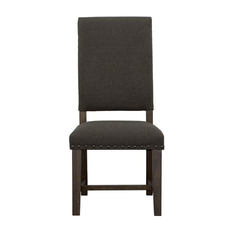 Twain Upholstered Side Chairs Warm Grey (set of 2) - (109142)