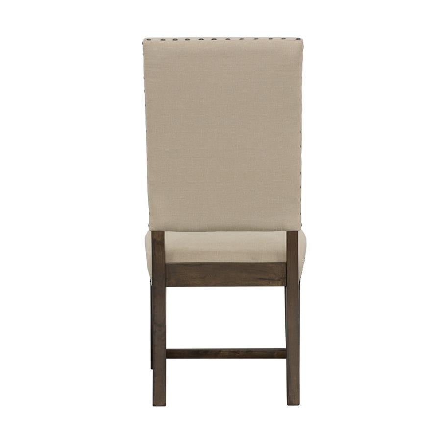 Twain Upholstered Side Chairs Beige (set of 2) - (109143)