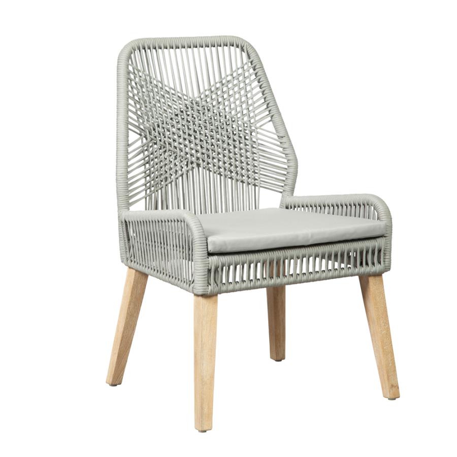 Nakia Woven Back Side Chairs Grey (set of 2) - (110033)