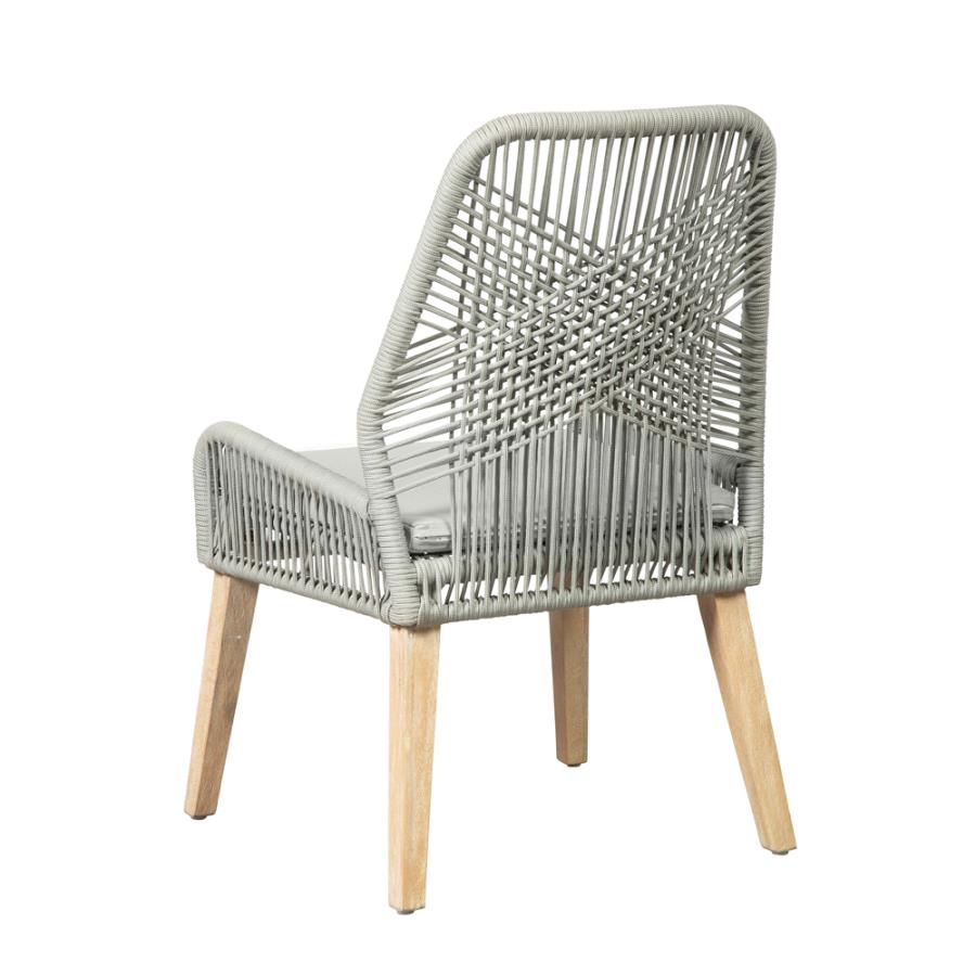 Nakia Woven Back Side Chairs Grey (set of 2) - (110033)