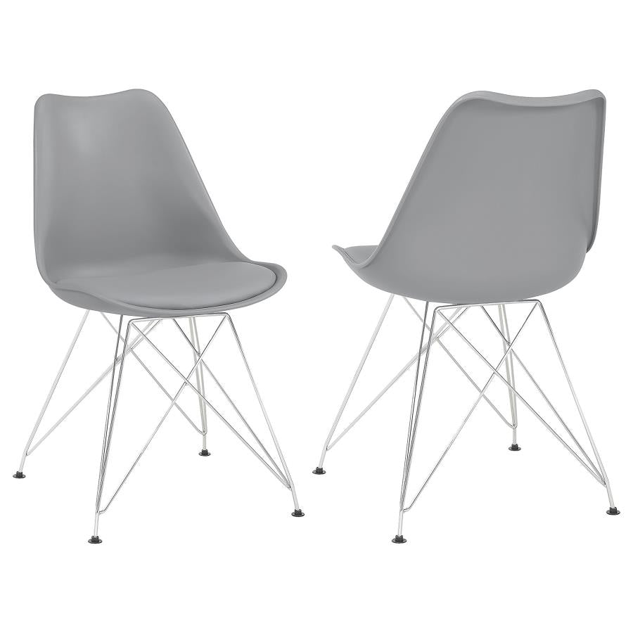 Juniper Upholstered Side Chairs Grey (set of 2) - (110262)