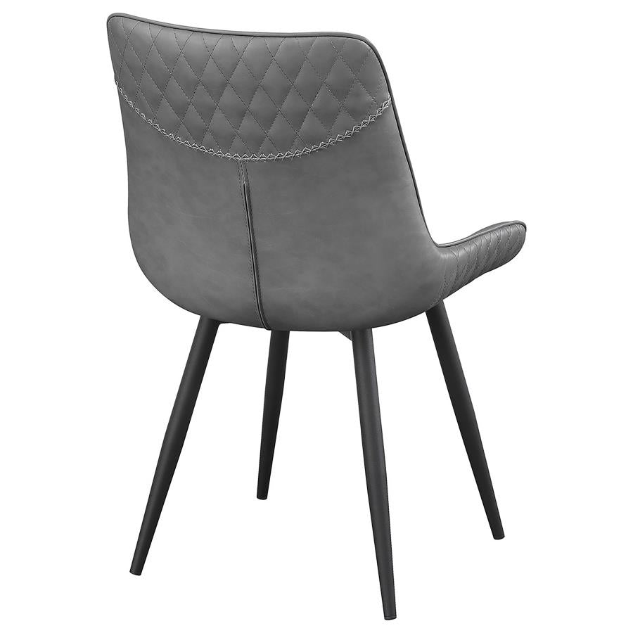 Brassie Upholstered Side Chairs Grey (set of 2) - (110272)