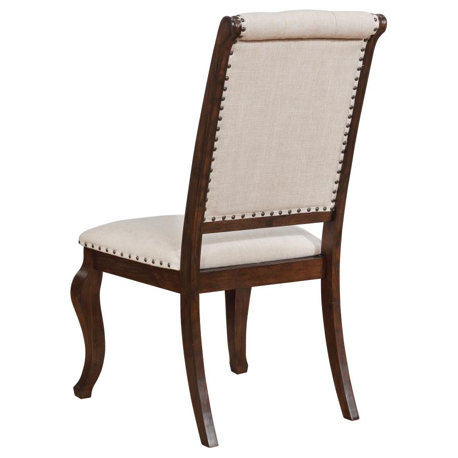 Brockway Tufted Dining Chairs Cream and Antique Java (set of 2) - (110312)