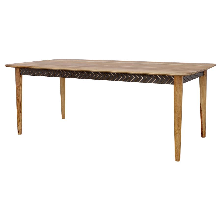 Partridge Wooden Dining Table Natural Sheesham - (110571)