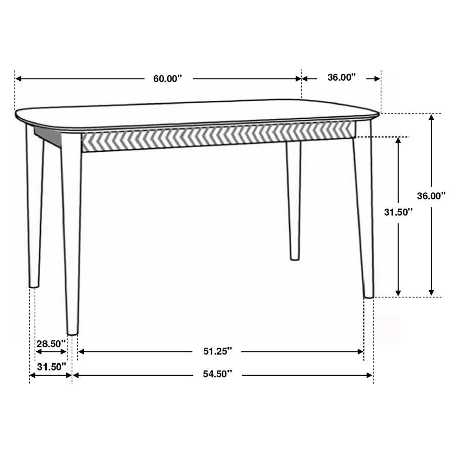 Partridge Rectangular Counter Height Table Natural Sheesham - (110578)
