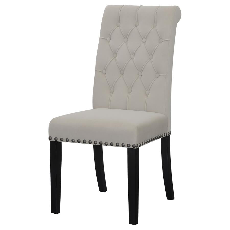 Alana Upholstered Tufted Side Chairs With Nailhead Trim (set of 2) - (115182)