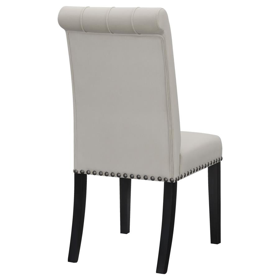 Alana Upholstered Tufted Side Chairs With Nailhead Trim (set of 2) - (115182)