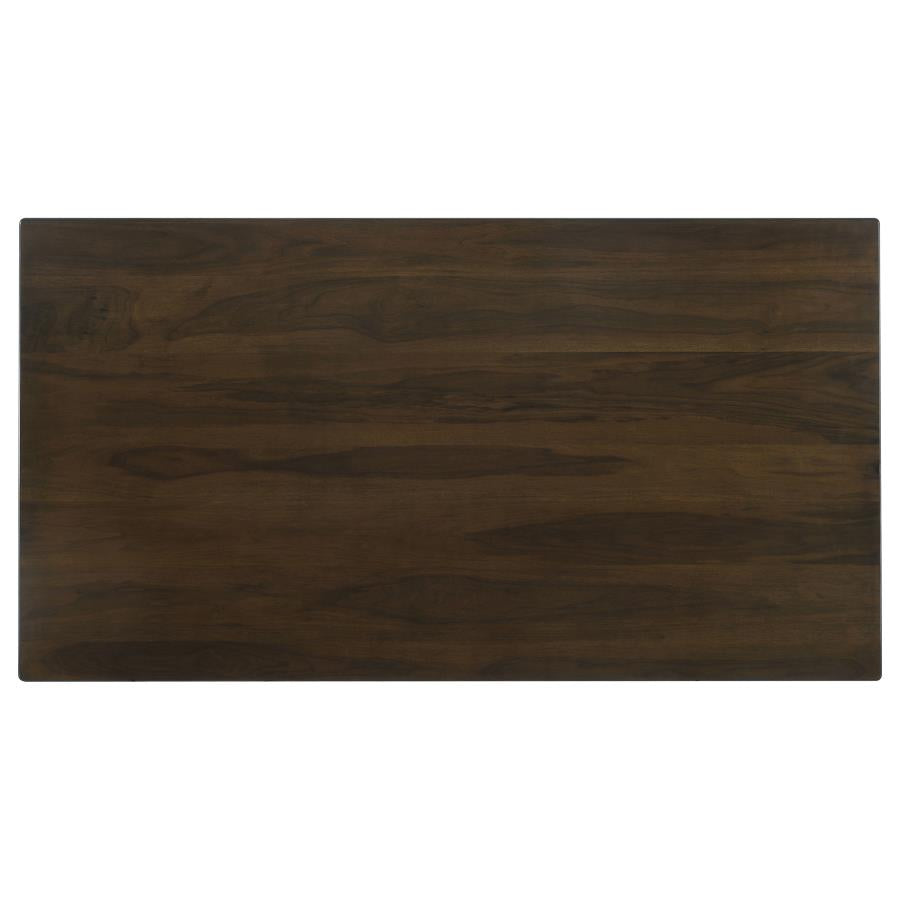 Wes Rectangular Dining Table Dark Walnut - (115271)