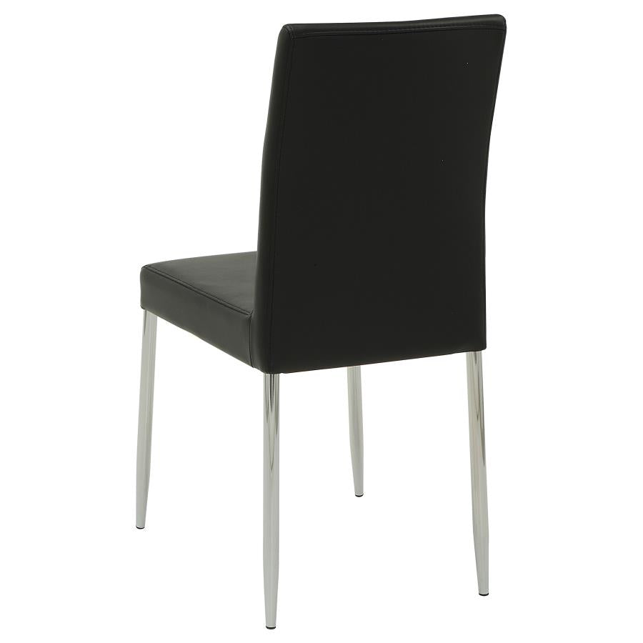 Maston Upholstered Dining Chairs Black (set of 4) - (120767BLK)