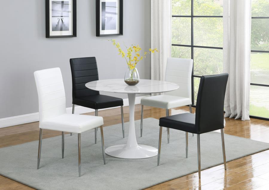 Maston Upholstered Dining Chairs Black (set of 4) - (120767BLK)
