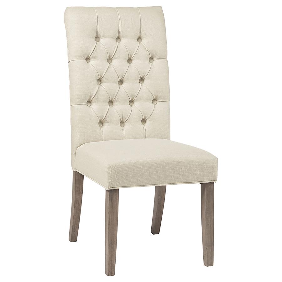 Douglas Tufted Back Dining Chairs Vineyard Oak (set of 2) - (123052)