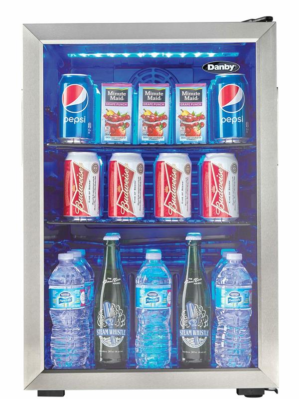 Danby 2.6 cu. ft. Free-Standing Beverage Center in Stainless Steel - (DBC026A1BSSDB)