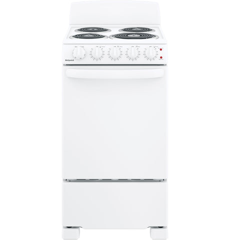 Hotpoint(R) 20" Electric Free-Standing Front-Control Electric Range - (RAS200DMWW)