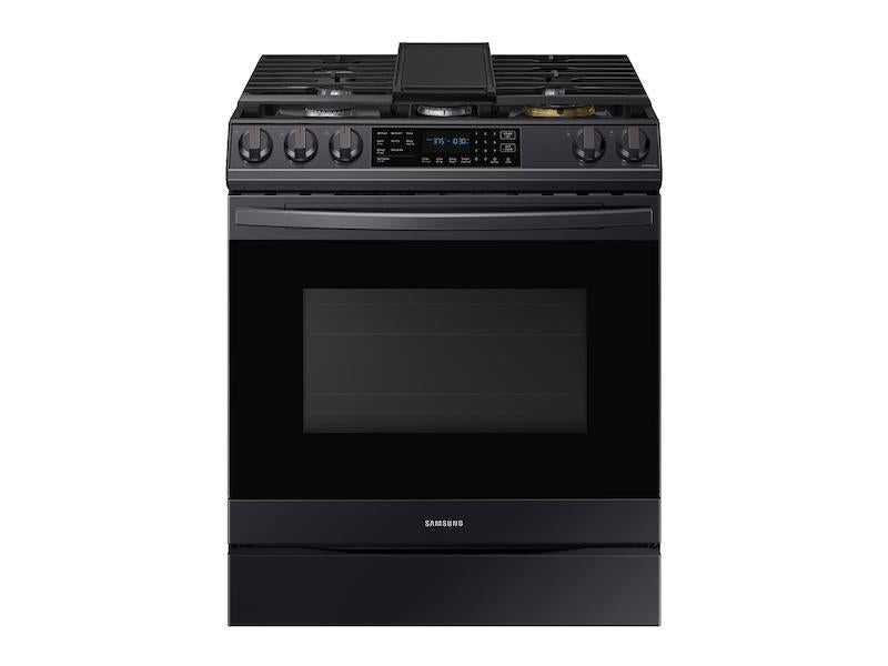 6.0 cu ft. Smart Slide-in Gas Range with Air Fry in Black Stainless Steel - (NX60T8511SG)