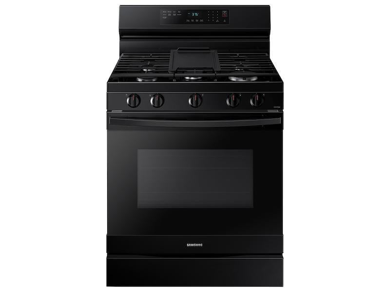 6.0 cu. ft. Smart Freestanding Gas Range with Integrated Griddle in Black - (NX60A6511SB)