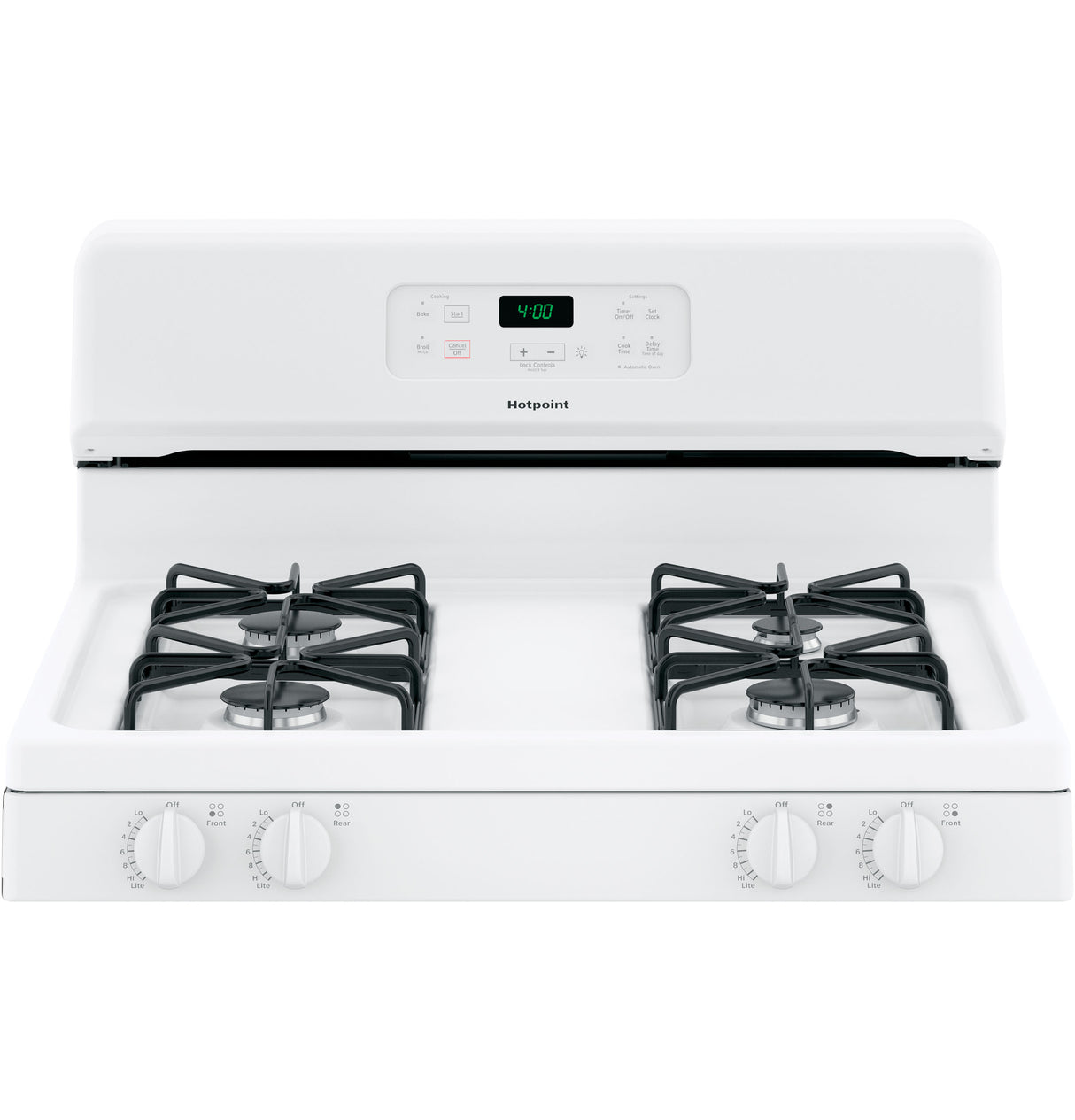 Hotpoint(R) 30" Free-Standing Standard Clean Gas Range - (RGBS400DMWW)