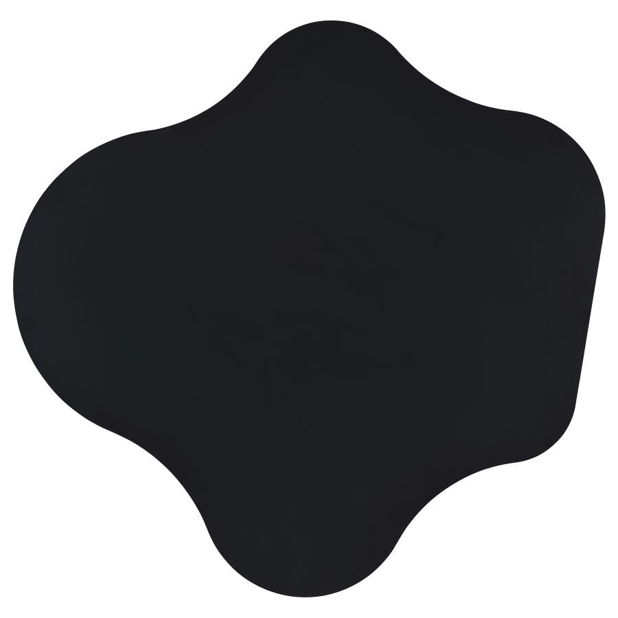 Keanu Pedestal Cloud-shaped Top Bar Table Black - (182230)