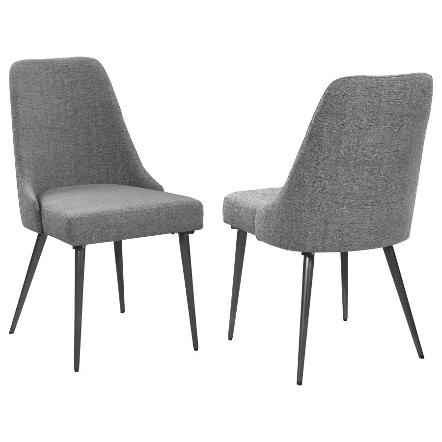 Alan Upholstered Dining Chairs Grey (set of 2) - (190442)