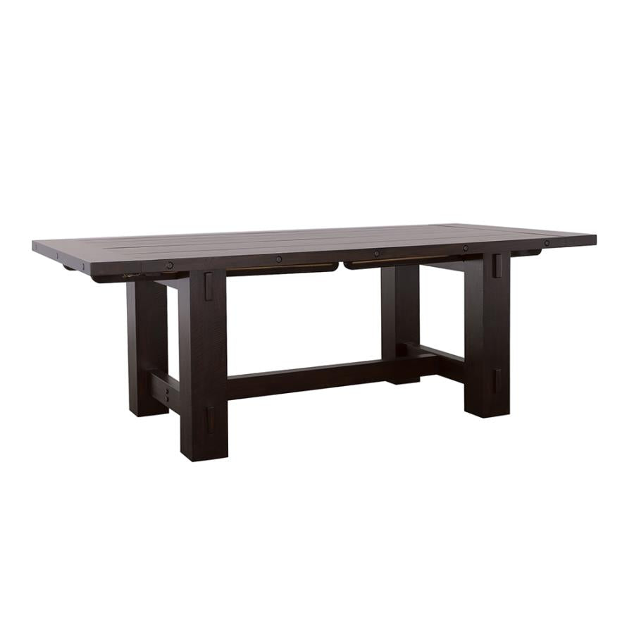Calandra Rectangle Dining Table With Extension Leaf Vintage Java - (192951)