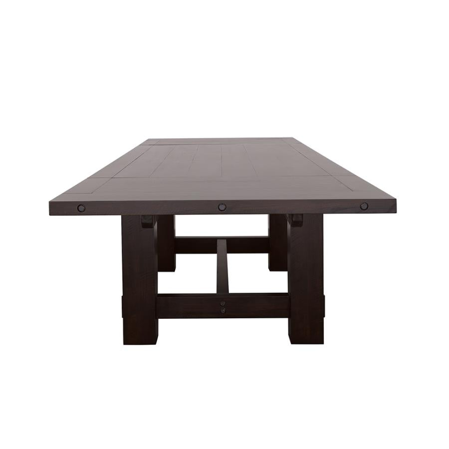Calandra Rectangle Dining Table With Extension Leaf Vintage Java - (192951)