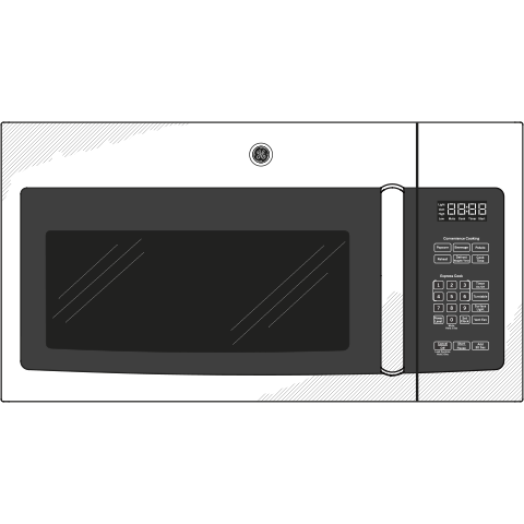 GE(R) 1.6 Cu. Ft. Over-the-Range Microwave Oven - (JVM3162RJSS)