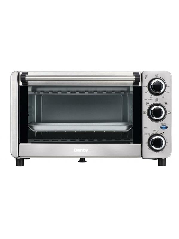 Danby 0.4 cu. ft./12L 4 Slice Countertop Toaster Oven in Stainless Steel - (DBTO0412BBSS)