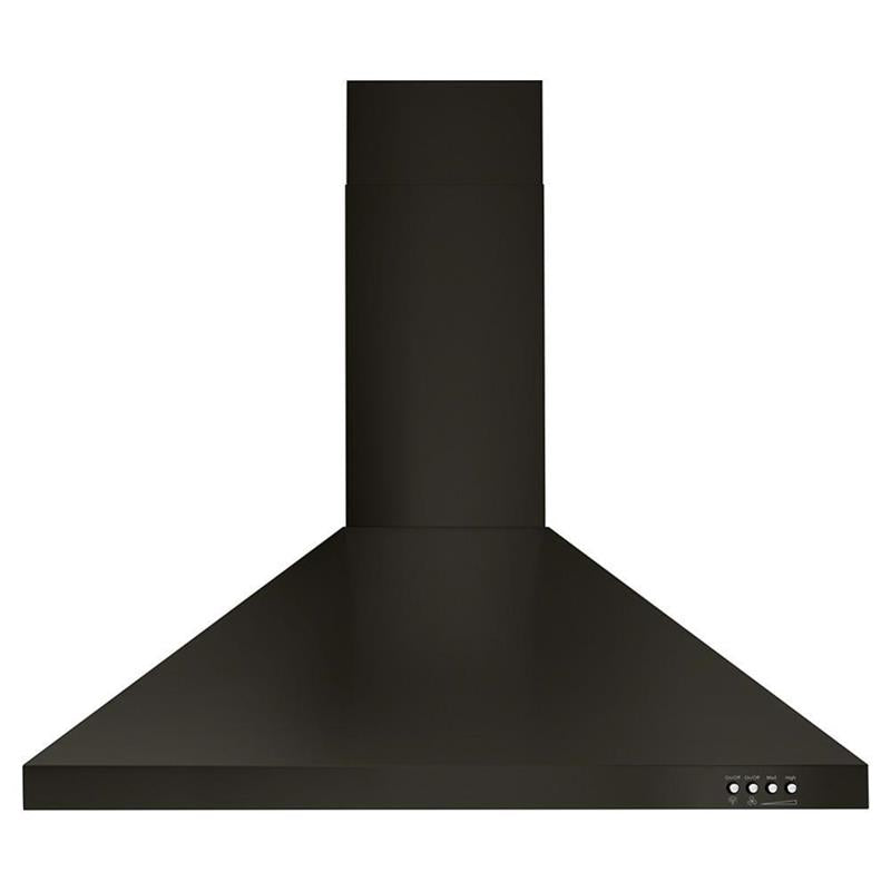 30" Contemporary Black Stainless Wall Mount Range Hood - (WVW53UC0HV)