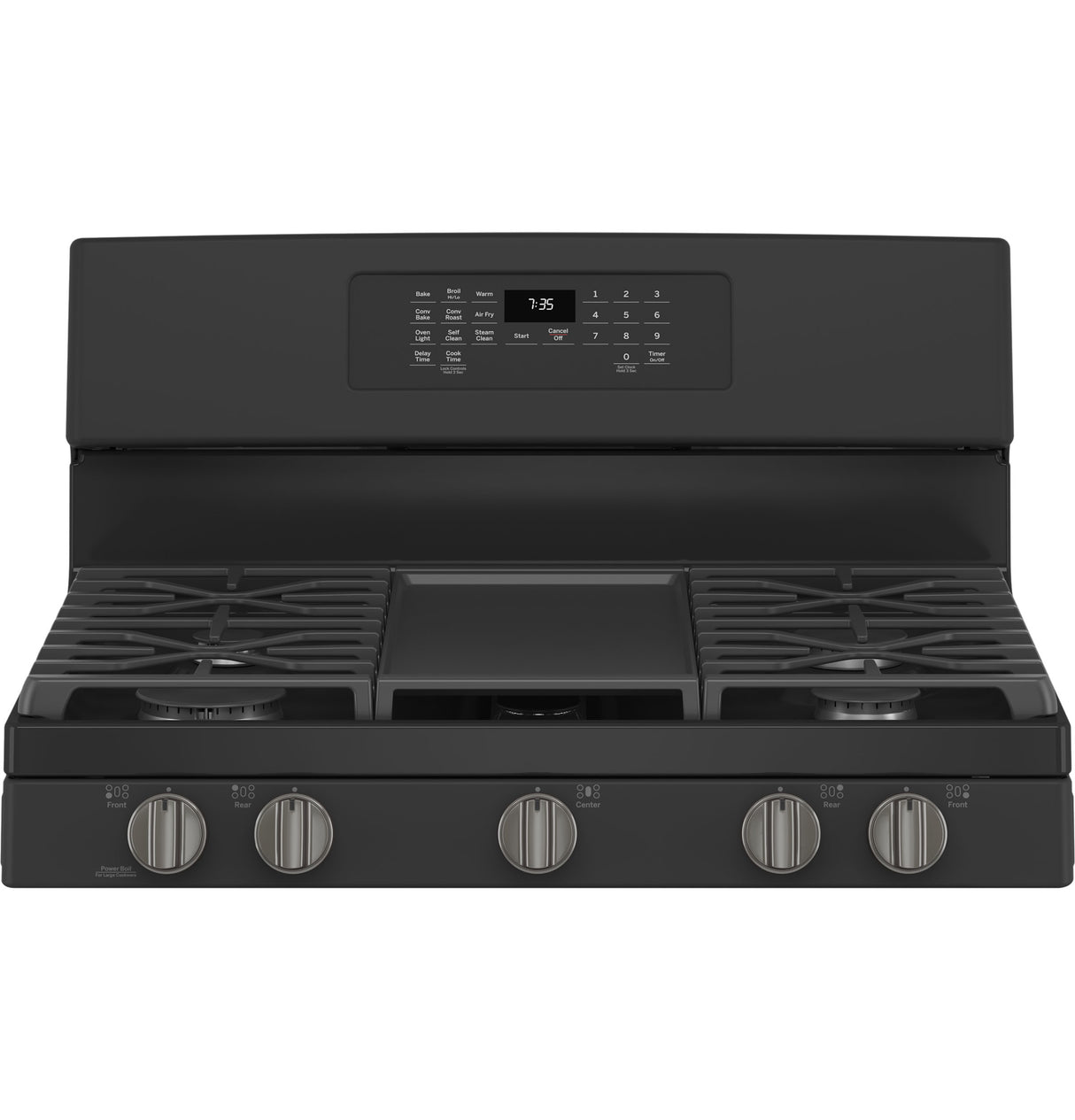 GE(R) 30" Free-Standing Gas Convection Range with No Preheat Air Fry - (JGB735FPDS)