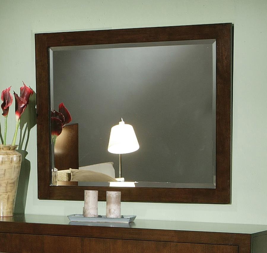 Jessica Rectangular Wall Dresser Mirror Cappuccino - (200714)