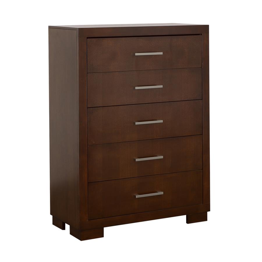 Jessica 5-drawer Chest Cappuccino - (200715)