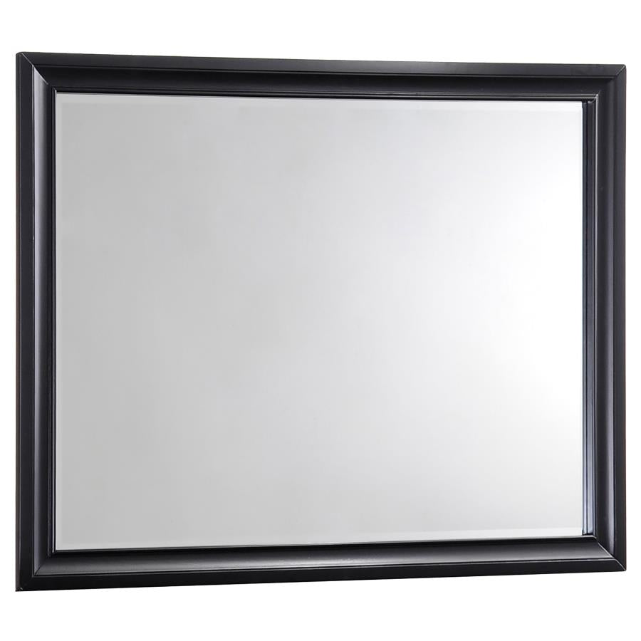 Barzini Rectangular Dresser Mirror Black - (200894)