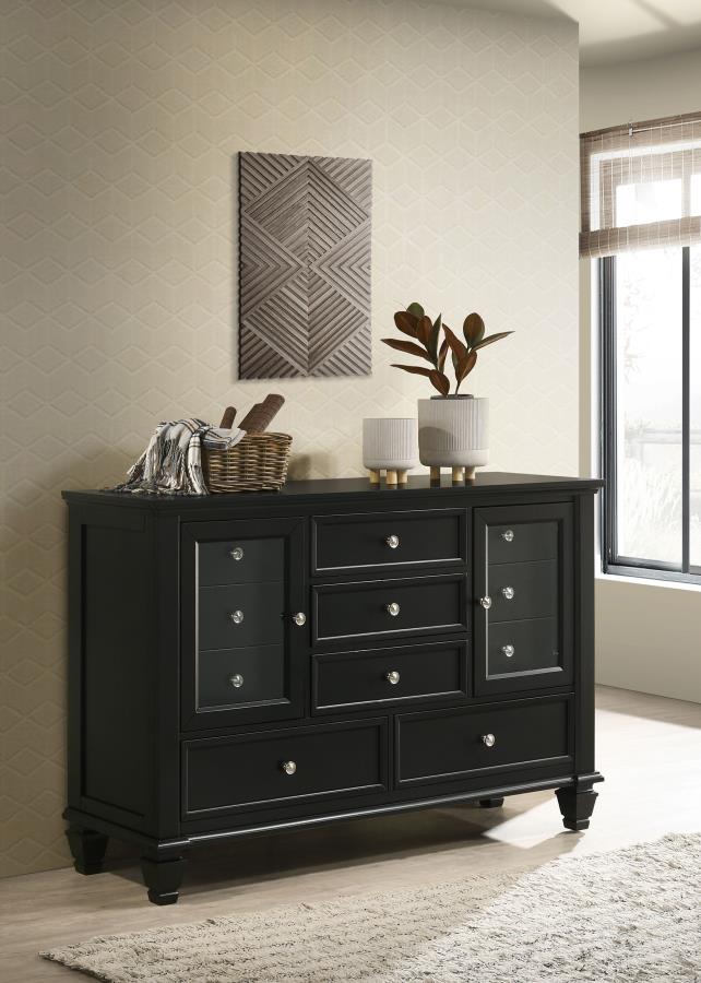 Sandy Beach 11-drawer Dresser Black - (201323)