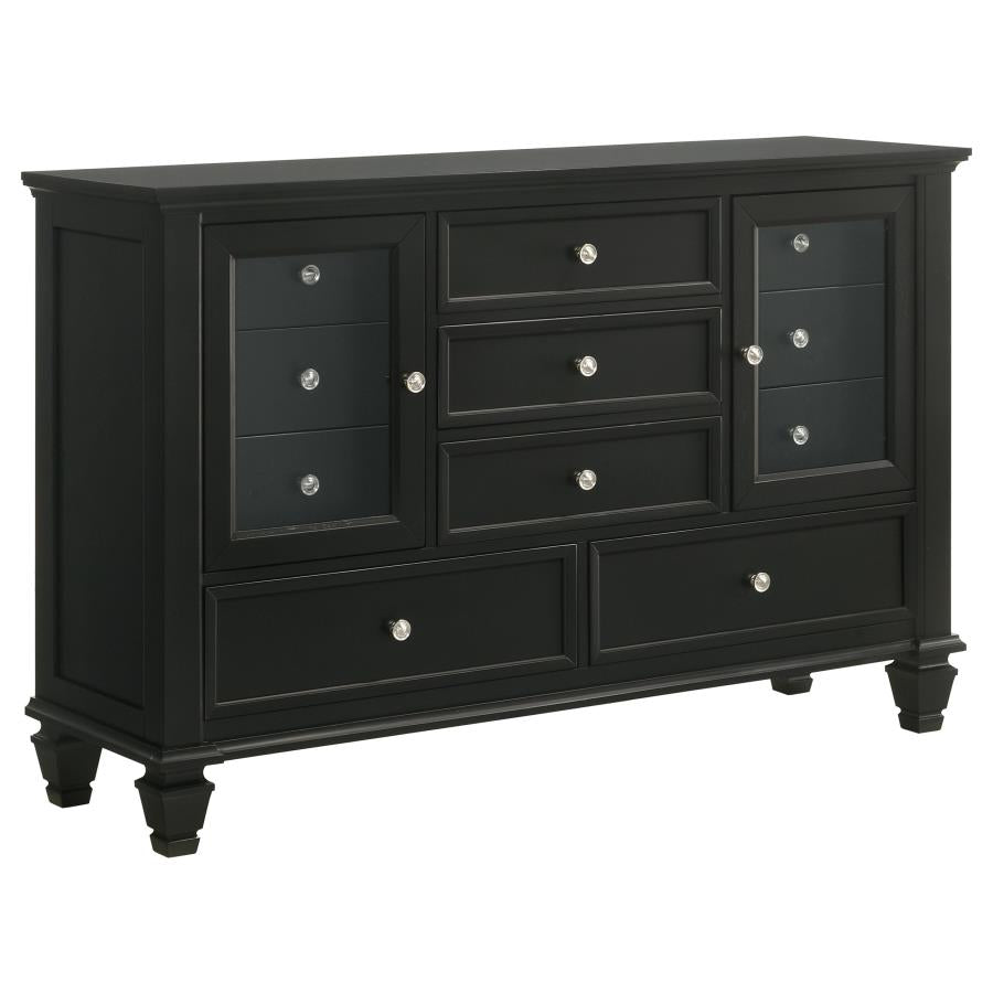 Sandy Beach 11-drawer Dresser Black - (201323)