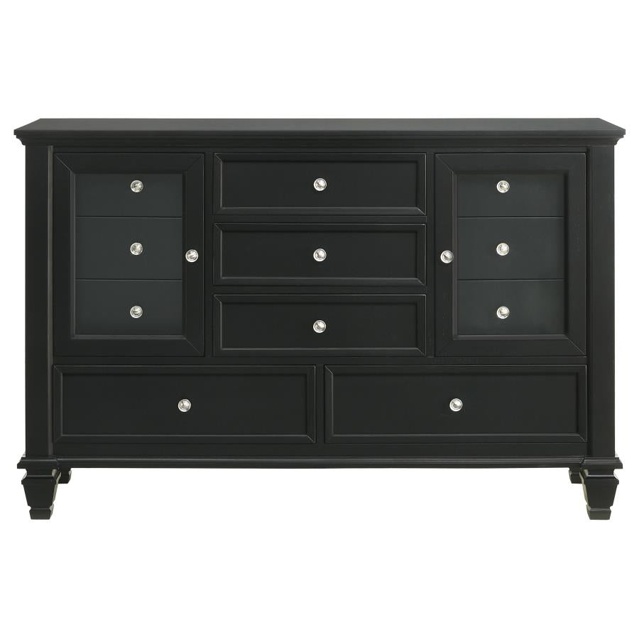 Sandy Beach 11-drawer Dresser Black - (201323)