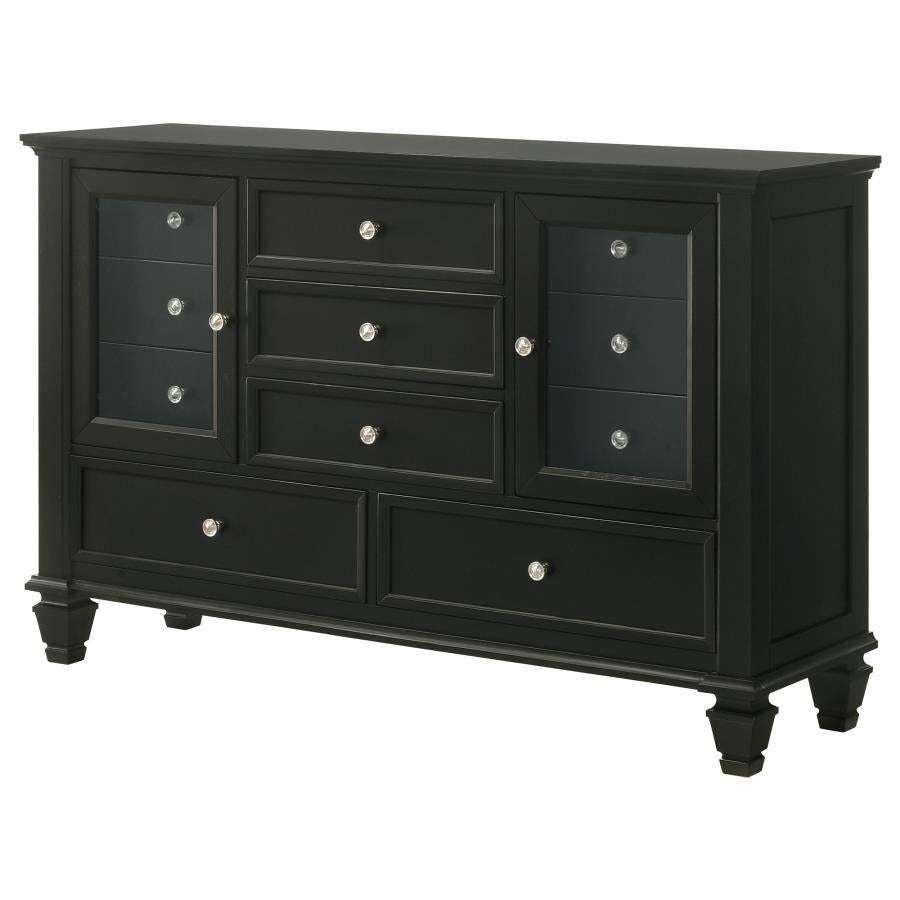 Sandy Beach 11-drawer Dresser Black - (201323)