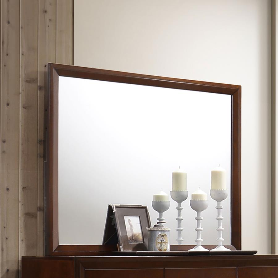 Serenity Rich Merlot Dresser Mirror - (201974)