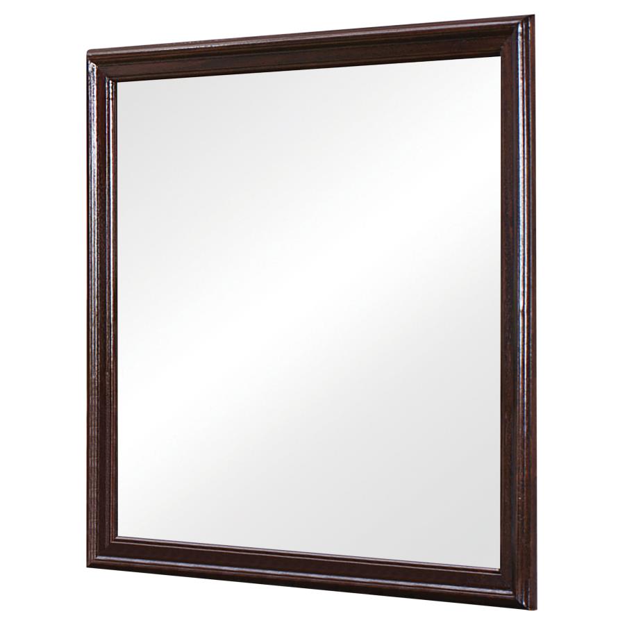 Louis Philippe Square Dresser Mirror Cappuccino - (202414)