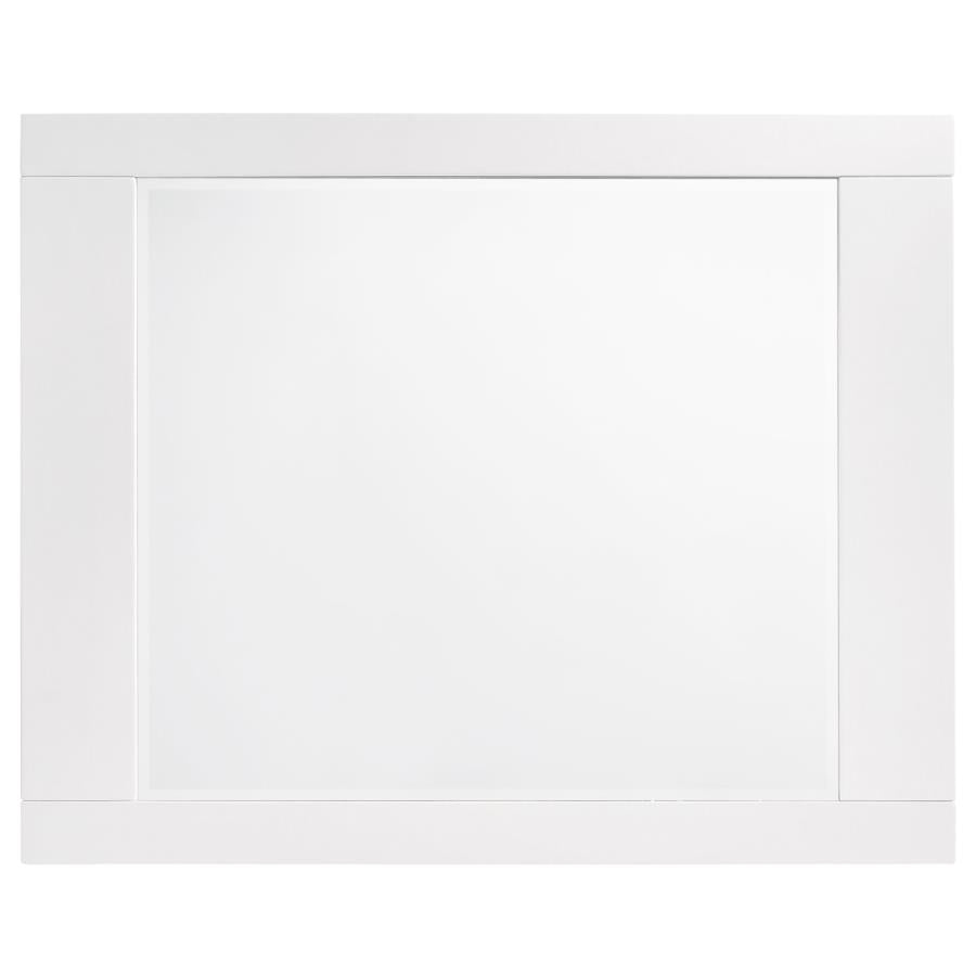 Felicity Glossy White Dresser Mirror - (203504)